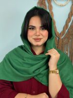شال موهر تک رنگ ضخیم مادام بلا