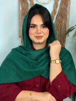 شال موهر تک رنگ ضخیم مادام بلا