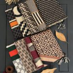 شال طرحدار مخملی مادام بلا