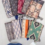 شال طرحدار مخمل مادام بلا رشت