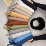 بیگ اسکارف تک رنگ موهر