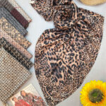 روسری مخمل طرحدار مادام بلا رشت