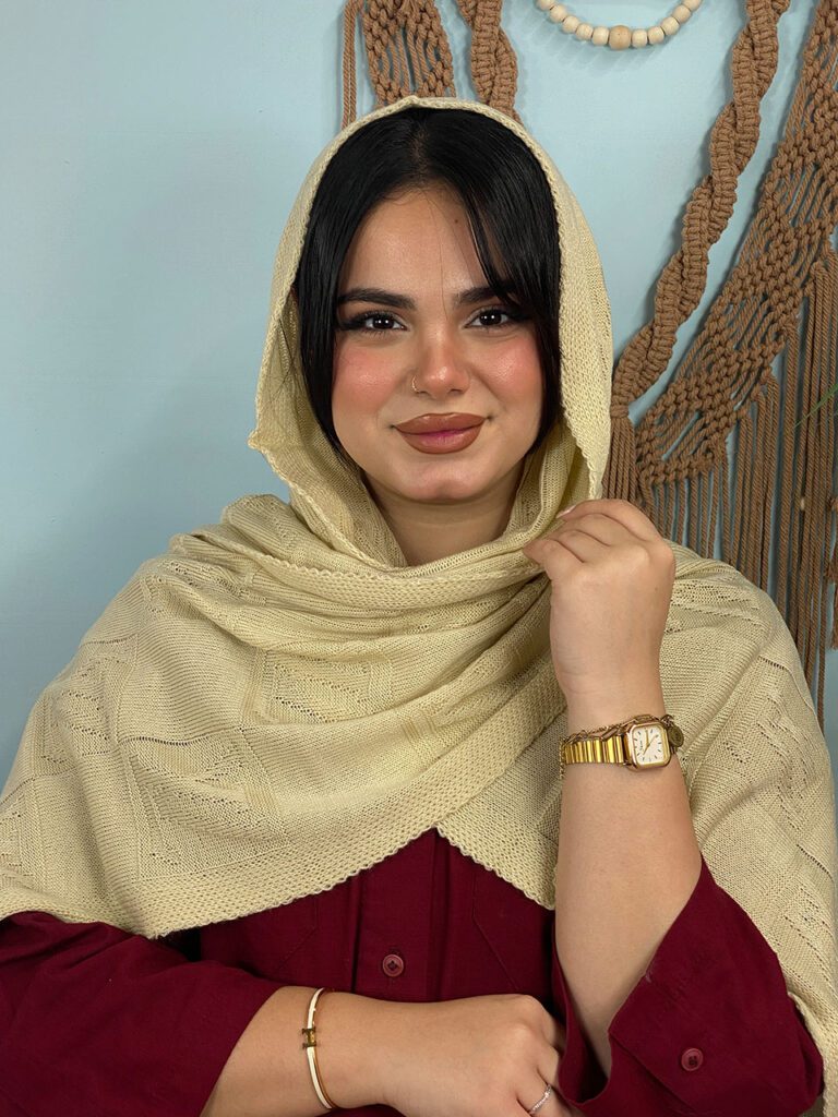 شال بافت طرحدار زنانه مادام بلا