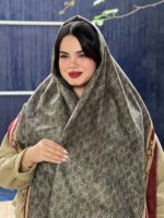 شال طرحدار مارک زرشکی مادام بلا رشت