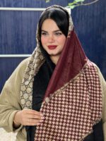 شال طرحدار مارک زرشکی مادام بلا رشت