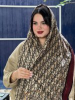 شال طرحدار مارک زرشکی مادام بلا رشت