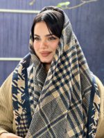 شال مارک طرحدار مخمل زنانه مادام بلا