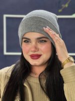 کلاه بافت تک رنگ مادام بلا