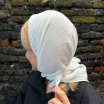 مینی اسکارف نخی سفید مادام بلا