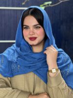 شال بافت تک رنگ شال و روسری مادام بلا