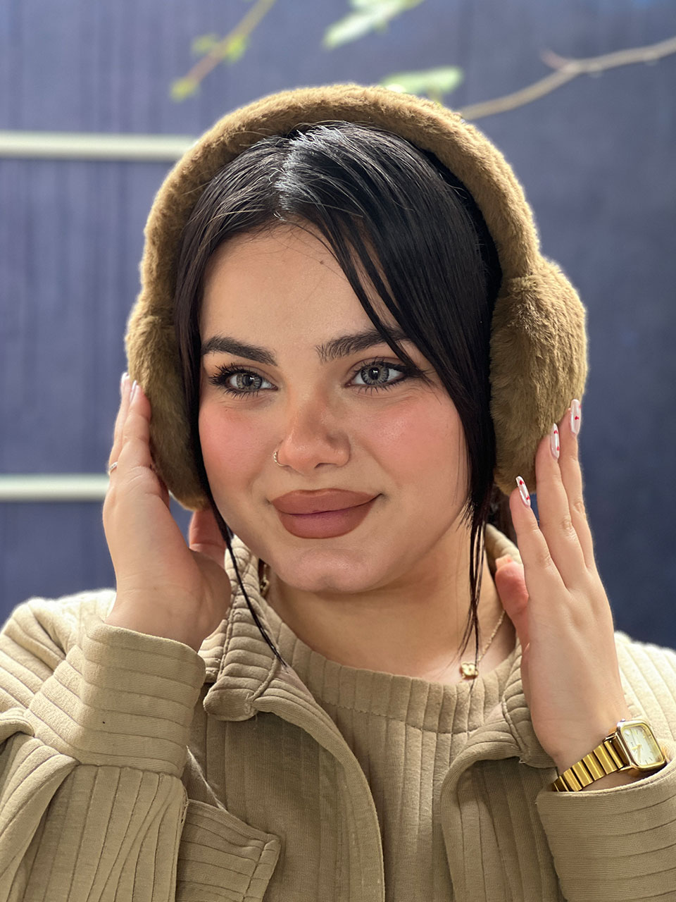 گوش گیر فانتزی خز مادام بلا