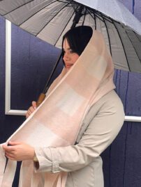 شال چهارخونه کشمیر مادام بلا