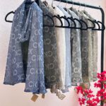 شال حریر برجسته مارک مادام بلا