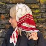 مینی اسکارف نخی طرحدار