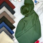 روسری ژاکارد تک رنگ