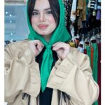 مینی اسکارف نخی تک رنگ