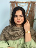 شال نخی بهاره آبرنگی دخترانه مادام بلا
