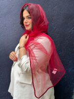 شال شیشه ای دور نوار توری مادام بلا