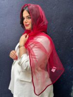 شال شیشه ای دور نوار توری مادام بلا