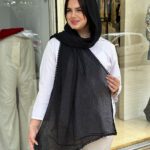 شال دور عدسی مشکی مادام بلا