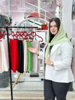 روسری تک رنگ نخی اسلپ مادام بلا