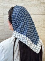 مینی اسکارف نخی سرمه ای مادام بلا