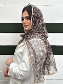 شال توری پلنگی مادام بلا