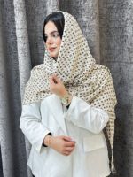 شال نخی پلیسه طرحدار