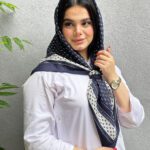 روسری میکس سرمه ای مادام بلا رشت