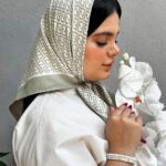 مینی اسکارف نخی دخترانه طرحدار