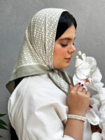 مینی اسکارف نخی دخترانه طرحدار