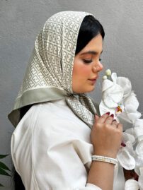 مینی اسکارف نخی دخترانه طرحدار