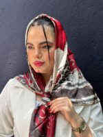 روسری ابریشم طرحدار رنگی