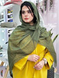 شال نخی تک رنگ