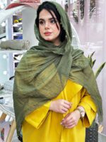 شال نخی تک رنگ