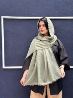 شال نخی دورریش تک رنگ مادام بلا