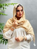 شال نخی دورریش تک رنگ مادام بلا