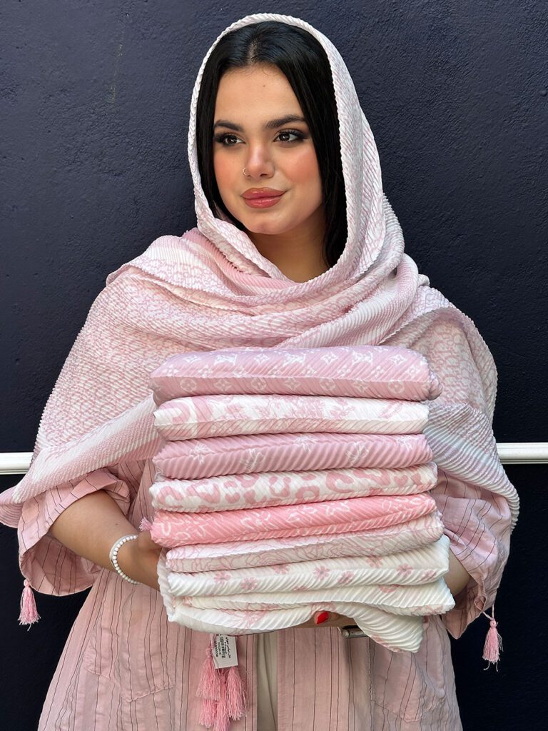 شال میکس صورتی مادام بلا