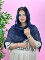 شال نخی دورریش تک رنگ مادام بلا