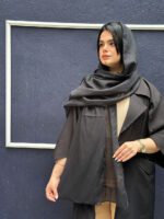 شال نخی دورریش تک رنگ مادام بلا