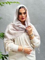 شال نخی دورریش تک رنگ مادام بلا