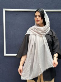 شال نخی دورریش تک رنگ مادام بلا