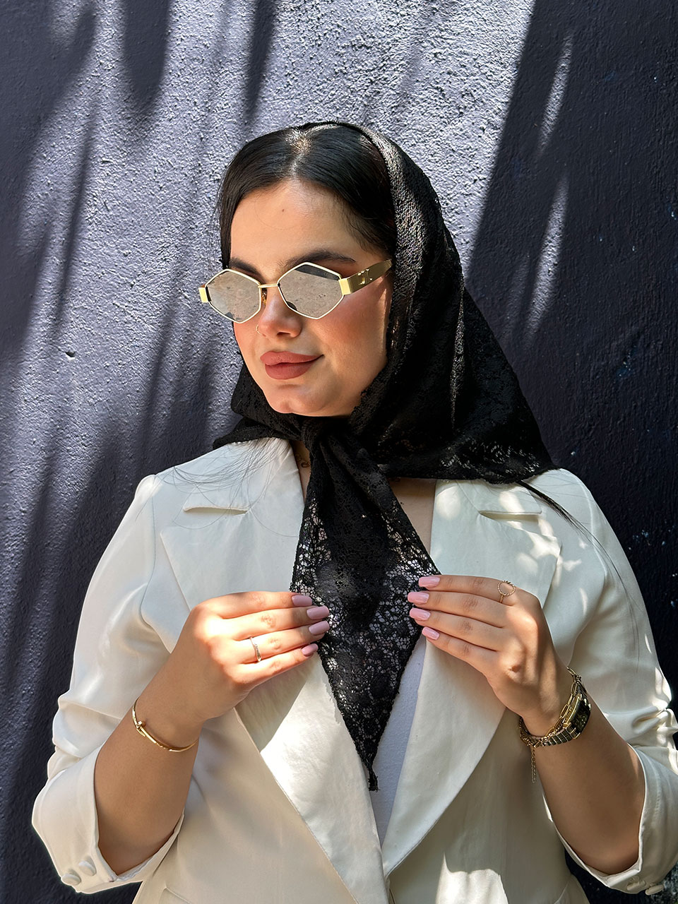 روسری سه گوش دانتل