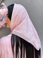 مینی اسکارف نخی صورتی مادام بلا