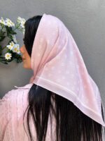 مینی اسکارف نخی صورتی مادام بلا