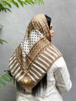 روسری نخی طرح توپی هرمس مادام بلا