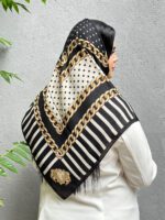 روسری نخی طرح توپی هرمس مادام بلا