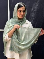 شال حریر میله ای دخترونه شال مادام بلا