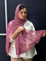 شال حریر میله ای دخترونه شال مادام بلا
