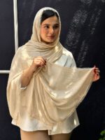 شال حریر میله ای دخترونه شال مادام بلا